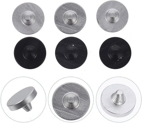 6pcs Shutter Release Button Aluminum Alloy Replacement Camera Button | Flat Convex Concave Styles, White Finish, Easy Installation, Reliable Performance in Kuwait