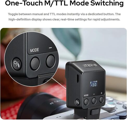 GODOX IT22S TTL Mini Camera Flash for Sony, 1.5s Recycling 700 Flashes,USB-C Charge, Hot Shoe Triggering, with Magnetic Diffuser Filters, Compatible with A7III A7IV A7II A6500 A6300 A6700 Camera in Saudi Arabia