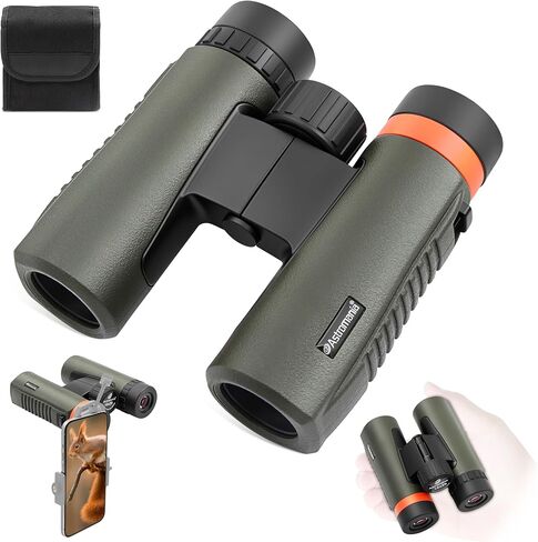 Astromania 10x26 Waterproof Compact Binoculars for Traveling, Wildlife, Camping and Sport Games, Theater and Concerts, Bird Watching in Kuwait
