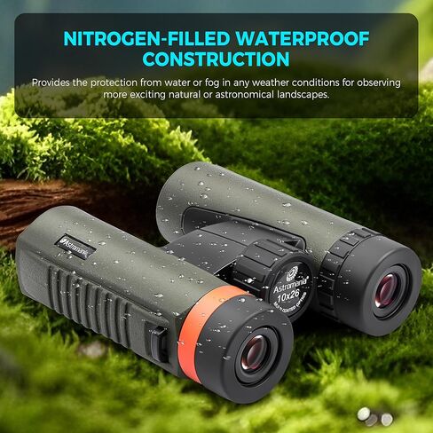 Astromania 10x26 Waterproof Compact Binoculars for Traveling, Wildlife, Camping and Sport Games, Theater and Concerts, Bird Watching in Kuwait