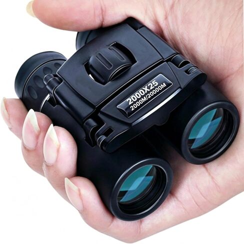 High Power 25x Binoculars, Compact Wide View Telescope - Foldable Portable Design, 0.34 lbs in Kuwait