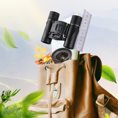High Power 25x Binoculars, Compact Wide View Telescope - Foldable Portable Design, 0.34 lbs in Kuwait