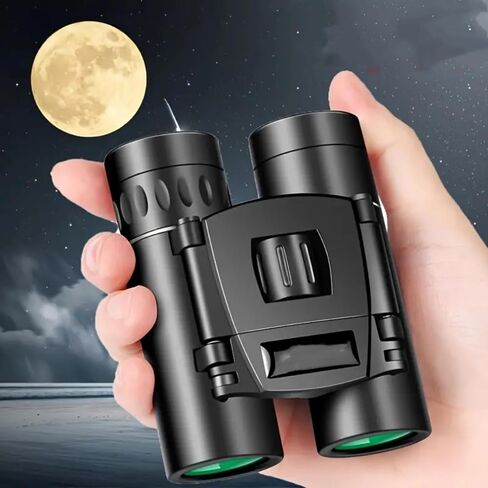 High Power 25x Binoculars, Compact Wide View Telescope - Foldable Portable Design, 0.34 lbs in Kuwait