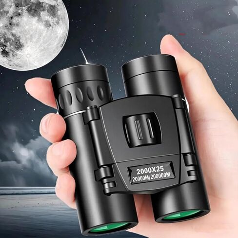 High Power 25x Binoculars, Compact Wide View Telescope - Foldable Portable Design, 0.34 lbs in Kuwait