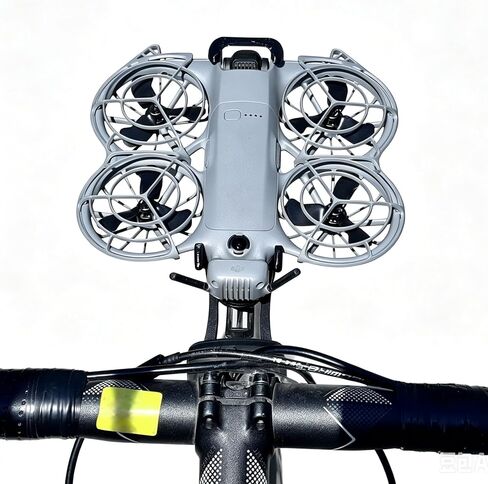 Drone Bike Mount for DJI Neo 2 Compatible with Garmin/GoPro Base | Bicycle Adapter Bracket with 1/4 Threaded Hole in Kuwait