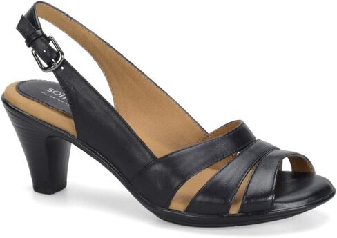 Comfortiva® Neima - Soft Spots Sandals for Women – Smooth Lining – Slingback Strap – Hand-Painted Sleek Heels Black Velvet Sheep Nappa 7.5 N (AA) in Kuwait