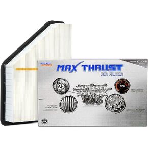 Spearhead Max Thrust Performance Engine Air Filter For All Mileage Vehicles - Increases Power & Improves Acceleration (MT-465)