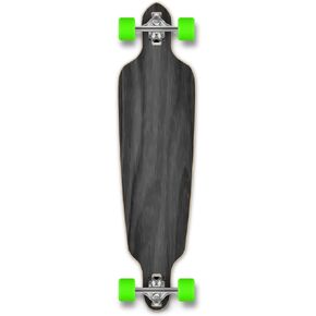 Yocaher Blank and Checker Complete Drop Through Skateboards Longboard w/Black Widow Premium 80A Grip Tape Aluminum Truck ABEC7 Bearing 70mm Skateboard Wheels
