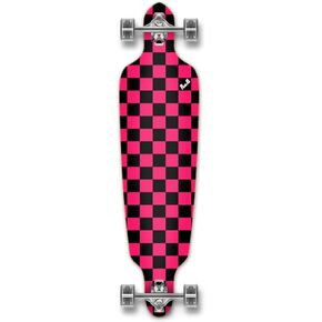 Yocaher فارغ ومدقق كامل من خلال ألواح التزلج Longboard مع أرملة سوداء ممتازة 80A شريط قبضة شاحنة ألومنيوم ABEC7 تحمل عجلات لوح تزلج 70 مم
