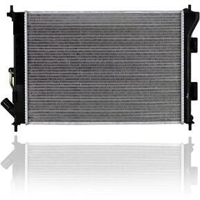 Radiator - Pacific Best Inc. Compatible/Replacement for 13414 14-19 Kia Soul 1.6L/2.0L Automatic - Plastic Tank, Aluminum Core, 1-Row, With Transmission Oil Cooler
