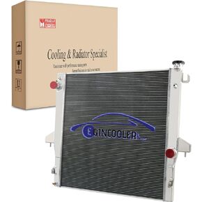 EGINCOOLER 3 Row Core Aluminum Radiator for 2003-2009 Dodge Ram 2500 3500 4500 5500 4.7L 5.7L V8 5.9L 6.7L L6 8.0L V10 Pickup Trucks CUMMINS DIESEL Radiador 2004 2005 2006