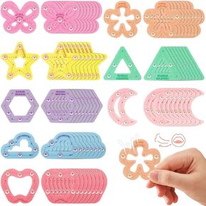 64 Pcs Rainbow Breath Calm Anxiety Sensory Stickers Sensory Strips Breath Calming Breath Fidget Textured Strips Adhesive for Classroom School Desk Calm Down Kit (Cute)