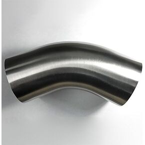 1.88" Stainless 45° Mandrel Bend Elbow - 1.5D Loose Radius - 16GA/.065" Wall - 2" Legs - SS304 - Stainless Bros