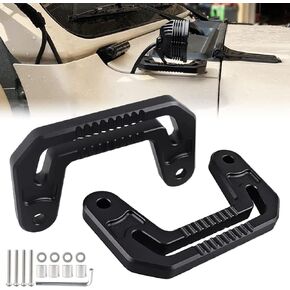 Wrangler JL Light Bar Mount JL/JLU Light Mounting Brackets Gladiator Hood Light Mount Brackets Compatible with Wrangler JL/JLU 2018 2019 2020 2021 Gladiator JT 2020 2021(Black)