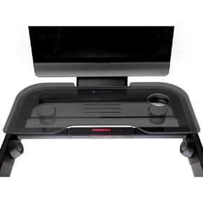 TFD StepTray | Compatible with Peloton Tread Plus ONLY, Made in USA | Walking Desk Attachment Holder for Laptop, Tablet, Phone, & Book - Exercise Workstation - Peloton Treadmill Accessories (Black)