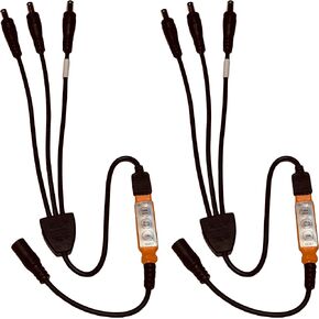 Prop and Scenery Lights Flame Flicker Led Lighting Controller Three Outputs for Special Effects Fire Props Escape Rooms Fake Fireplaces 12 Volts DC 2 pack