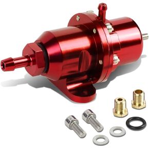 DNA Motoring FPR-T119-RD Fuel Pressure Regulator [For 88-01 Civic Si/CRV/Integra/NSX], Red