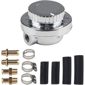 WATERWICH Fuel Pressure Regulator Kit Universal Adjustable 1-5 PSI for Engine Carburetor Carb Kit