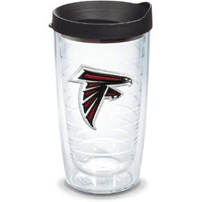 كوب Tervis مصنوع في الولايات المتحدة الأمريكية بجدار مزدوج NFL Kansas City Chiefs معزول يحافظ على المشروبات باردة وساخنة، 16oz، الشعار الأساسي