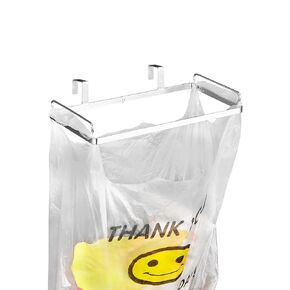 YQh Trash Bag Holder,Trash Bag Holder Rack Kitchen Trash Can Small Trash Container for Kitchen Cabinet Door and Cabinet Under Sink Bag Holder (1)