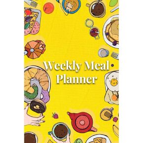 Weekly Meal Planner - Plan out your meals in advance - 52 Week Planner - Grocery List section