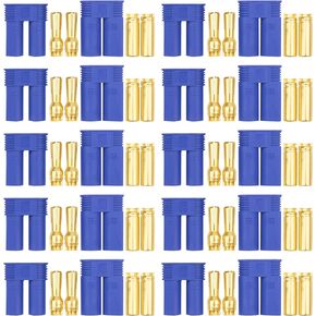 10Paris Vgoohobby EC5 Banana Plugs Connector Female Male 5.0m Gold Bullet Connector for RC Car Boat Helicopter ESC LiPO Battery Device Electric Motors