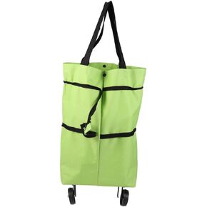 NUOBESTY Oxford Cloth Shopping Cart Bag for Groceries Luggage cart Shopping Bag Grocery cart Grocery Bag Luggage cart with Wheel Foldable Shopping Trolley High Capacity Folding Bag for Shopping Grocer