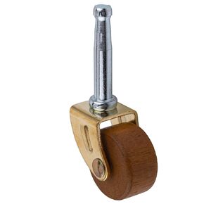 Wood Furniture Caster Wheel | Diameter: 1 1/4" | Stem Caster Wheels for Table, Sofa, Chest, Dresser, Cabinet, Cart, Chair | Vintage Furniture Roller | UA-320-CW (4)