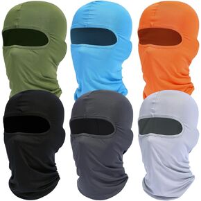 Balaclava Ski Face Mask: Cooling Neck Gaiter Full Face Cover Hood Shiesty Mask for Men Women 6 Pack