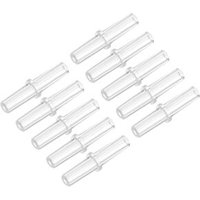 uxcell Aquarium Air Valve Connector Plastic Inline Tubing Straight Valves for 4mm Fish Tank Pond Air Line 30pcs