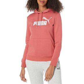 PUMA Women's Essentials Logo Fleece Hoodie (Available Sizes), Astro Red, X-Large Plus