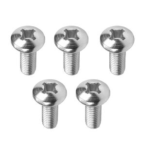 MroMax M8 x 16mm Machine Screws Pan Phillips Cross Head Screw 304 Stainless Steel Fasteners Bolts Silver Gray 5Pcs