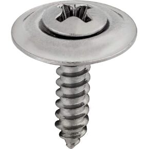 #6 X 5/8" Phillips Oval Head Sems Countersunk Washer Chrome