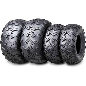 WANDA Set of 4 ATV UTV Tires 22x8-10 Front & 25x12-10 Rear 6PR
