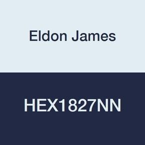Eldon James HEX1827NN حاجز من النايلون الطبيعي وصواميل تثبيت على اللوحة، 1/8-27 خيط NPSF (عبوة من 10) in Kuwait