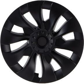KAVANIC Fits Tesla Model 3 Wheel Cover Hubcap 18 Inch Matte Black (Replacement 1 PCS - Side 2) Uberturbine Style 2017-2023 Model 3 Aero Wheel Cover Replacement