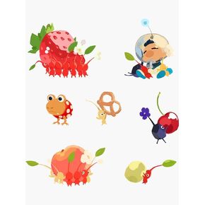 Pikmin Sticker Set Sticker - Sticker Graphic -Stickers for Hydroflask Water Bottles Laptop Computer Skateboard, Waterproof Decal Stickers