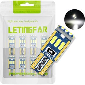 194 Led Bulb amber 168 Led Bulb T10 Led Bulb Pack of 8, W5w Led Bulb 2825 Led Bulb for Car Interior Lights Led License Plate Light Car Dome LED Bulb Lights Map Door Courtesy Lights
