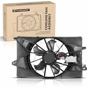 A-Premium Engine Radiator Cooling Fan Assembly Compatible with Select Dodge Models - Dart 2013 2014 2015 2016 - Replace# 55111482AC