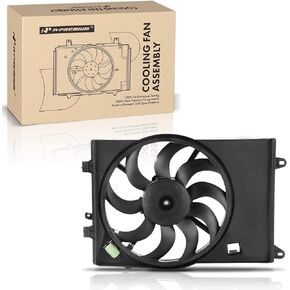 A-Premium Engine Radiator Cooling Fan Assembly Compatible with Select Chevrolet Models - Sonic 2012-2017 - Replace# 95018602