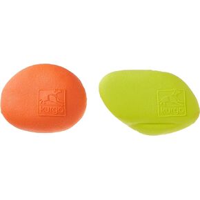Kurgo Fetch Toy for Dogs, Dog Floating Water Toys, for Pool, Beach, OR Lake, Easy to See Bright Neon Colors, Skipping Stones, Outdoor Toy for Pets, Pack of 2, Assorted Colors (K01417)