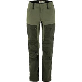 Fjällräven Keb Trousers Curved Deep Forest/Laurel Green 42 (US Womens 12) R