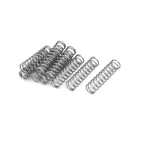 uxcell Compression Spring,304 Stainless Steel,10mm OD,1mm Wire Size,40mm Free Length,Silver Tone,10Pcs