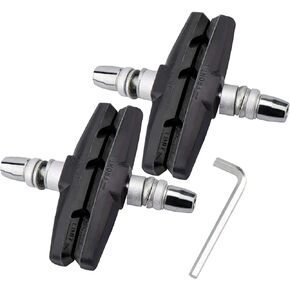 Fanzbike Bike Brake Pads Set - 70mm Bicycle V-Brake Blocks Shoes with Hex Nut and Shims, No Noise No Skid