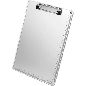 Metal Clipboard, Thicken Aluminum Clip Boards 12.5x9 with Low Profile Clip, Portable Hanging Clipboard, Standard Letter Size A4 for Jobsite, Laboratory, Medical, Office, Teach