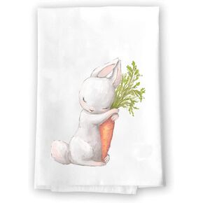 Decorative Kitchen and Bath Hand Towel | Religious Christian Easter Flowers Orange Pink Green | Spring Summer Garden Themed | Home Decor Decorations | House Gift Present in Saudi Arabia