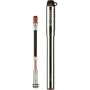 UNICHE Tech HP Mini Bike Pump with Gauge Fits Presta & Schrader - High Pressure 140 PSI- Bicycle Frame Pump for Road Bike, Mounting Bracket Included - Large