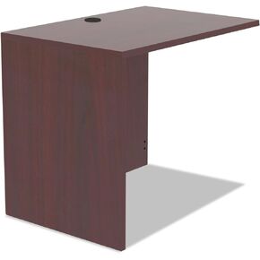 Alera ALEVA354824MC Valencia Series 47-1/4 in. x 23-5/8 in. x 29-1/2 in. Reversible Return/Bridge Shell - Cherry