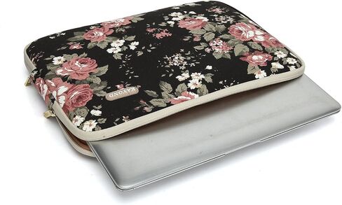 حافظة كمبيوتر محمول من القماش مقاس 13.3 بوصة مقاومة للماء من Kayond لأجهزة الكمبيوتر المحمول بحجم 12.5 بوصة و13 بوصة وكمبيوتر لوحي بحجم 12.9 بوصة (13-13.3 بوصة، أحمر بوهيميا) in Kuwait