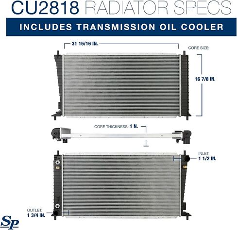 مشعاع سبكترا بريميوم CU2818 مع TOC متوافق مع فورد F-150، إكسبيديشن ولينكولن مارك LT، نافيجيتور in Saudi Arabia
